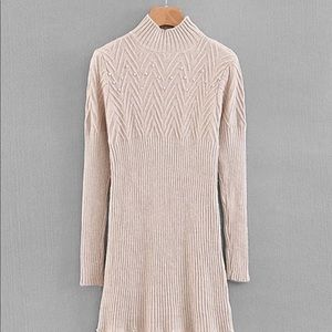 Embellished cashmere cotton sweater dress (size s)